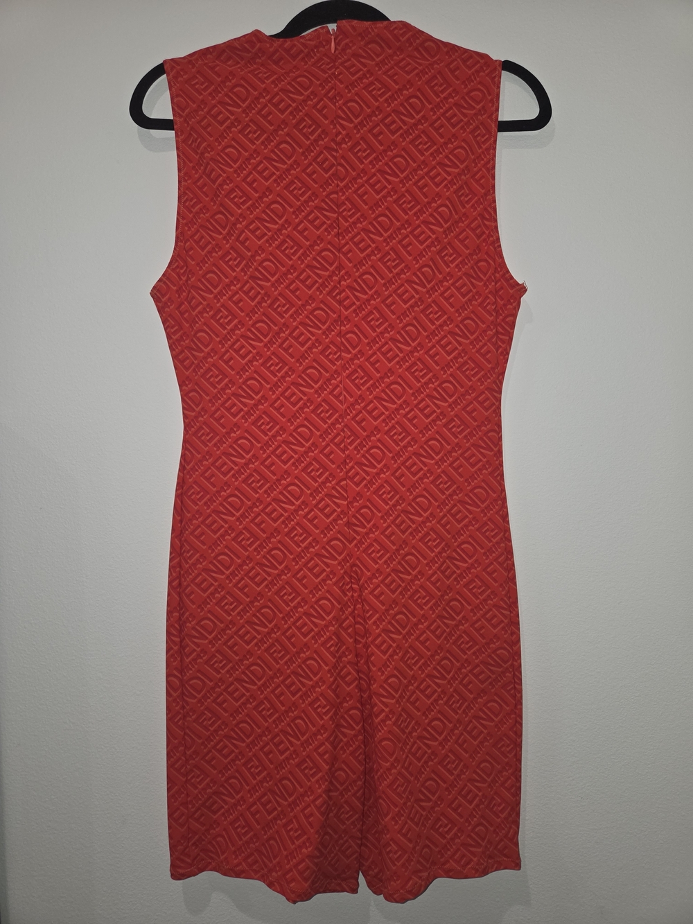 FENDI x SKIMS COLLAB Red Sleeveless Jumpsuit Romper